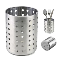 Porta Talheres e Escorredor Para Cozinha em Inox