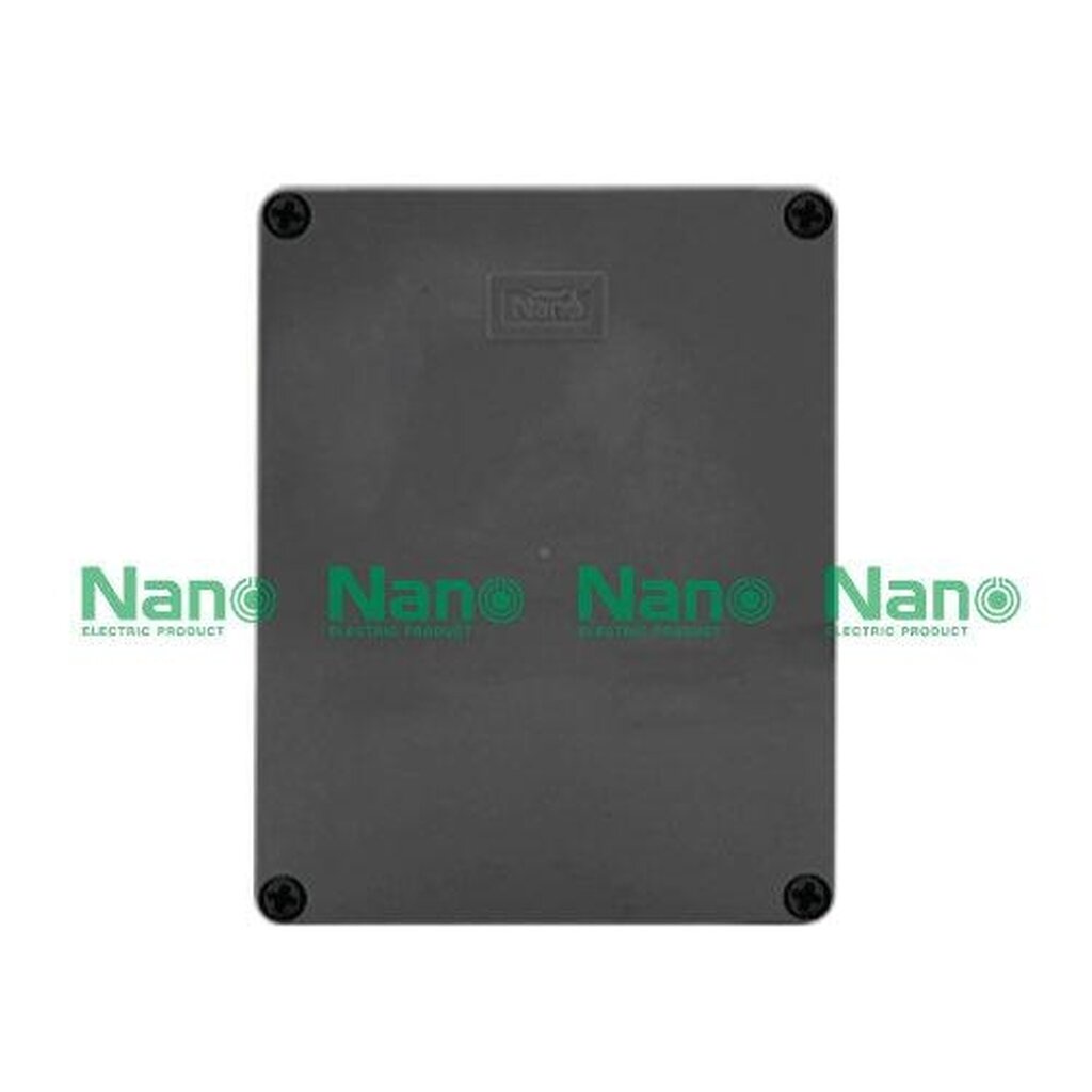 รูปสินค้า NANO Electric® NANO-205B กล่องกันน้ำพลาสติก ฝาทึบ ขนาด W151xH198xD96 mm (JUNCTION BOX IP65) สีดำ