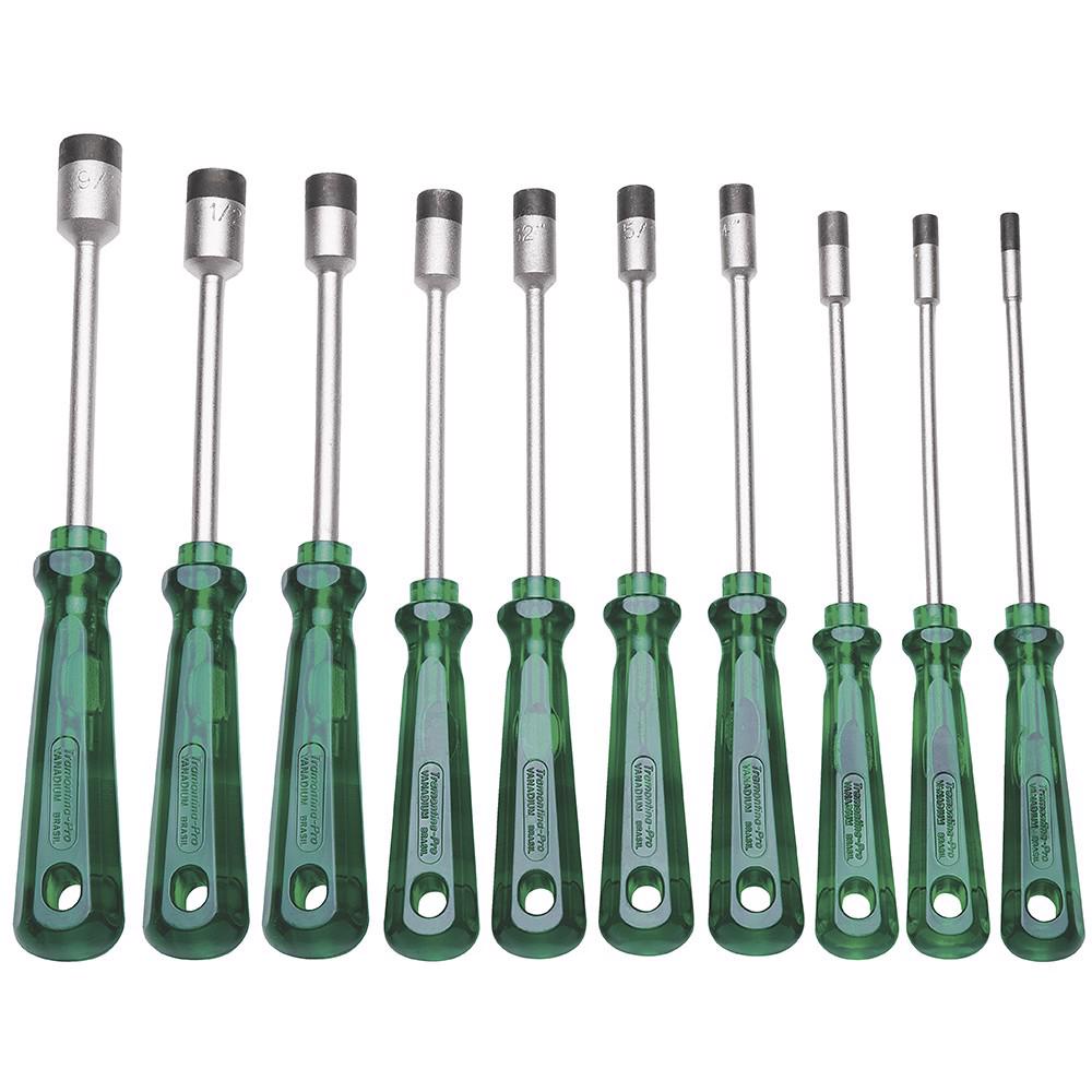 Jogo de Chaves Canhão 10 Peças - Polegadas Tramontina PRO em Oferta na Shopee