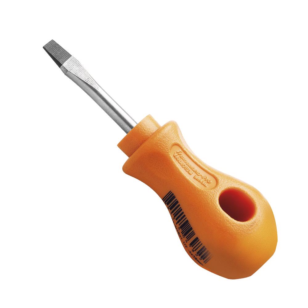 Chave de Fenda Ponta Chata em Aço Cromo Vanádio 6x38 mm (1/4x1.1/2'') Tramontina PRO em Oferta na Shopee