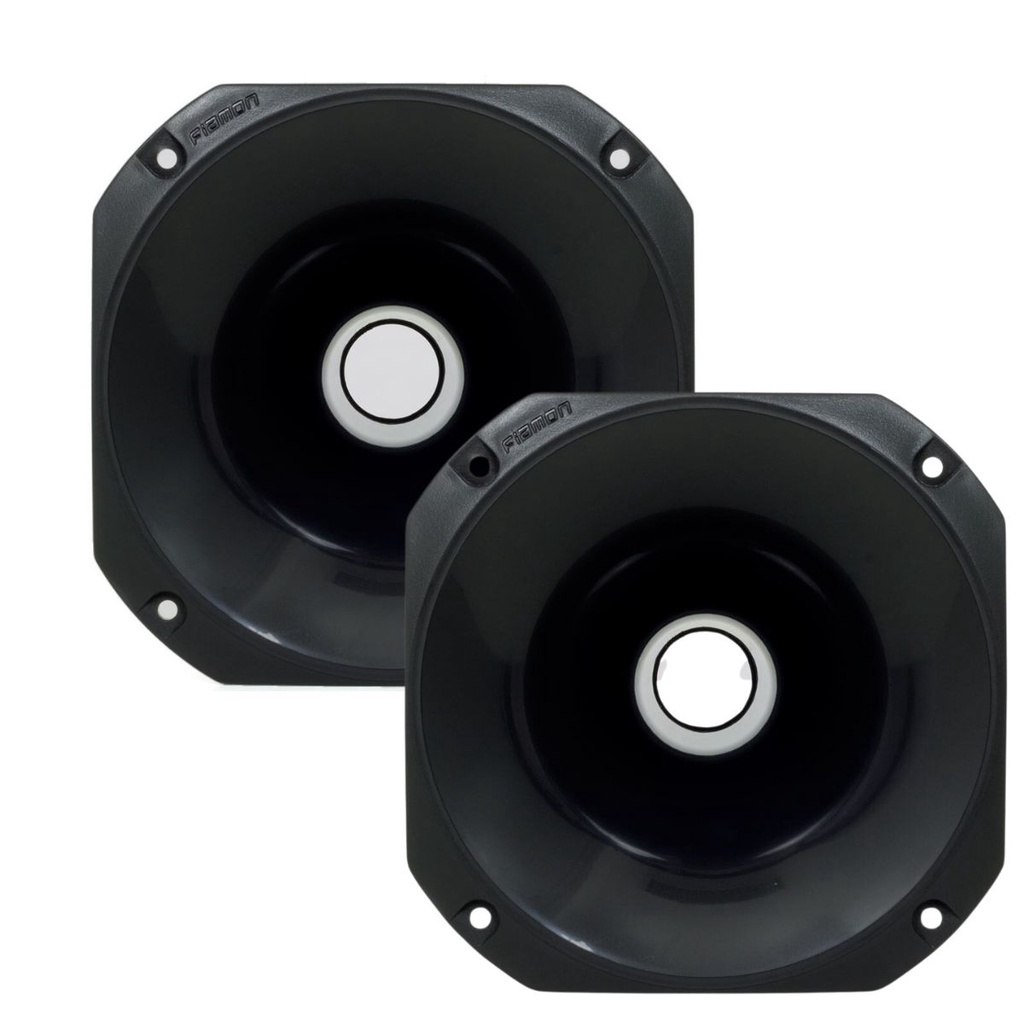 Kit 2 Cornetas Plásticas Curta LC14-50 - Preta em Oferta na Shopee