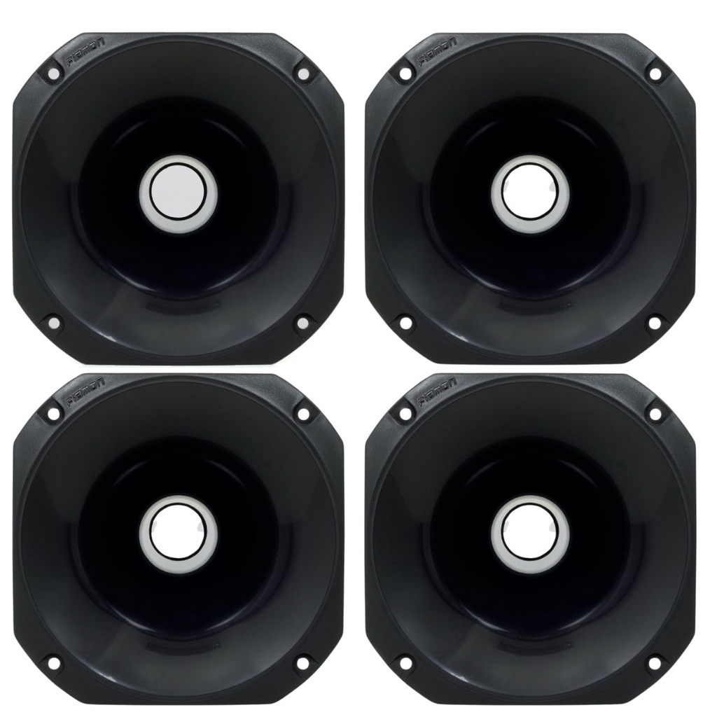 Kit 4 Cornetas Plásticas Curta LC14-50 - Preta em Oferta na Shopee