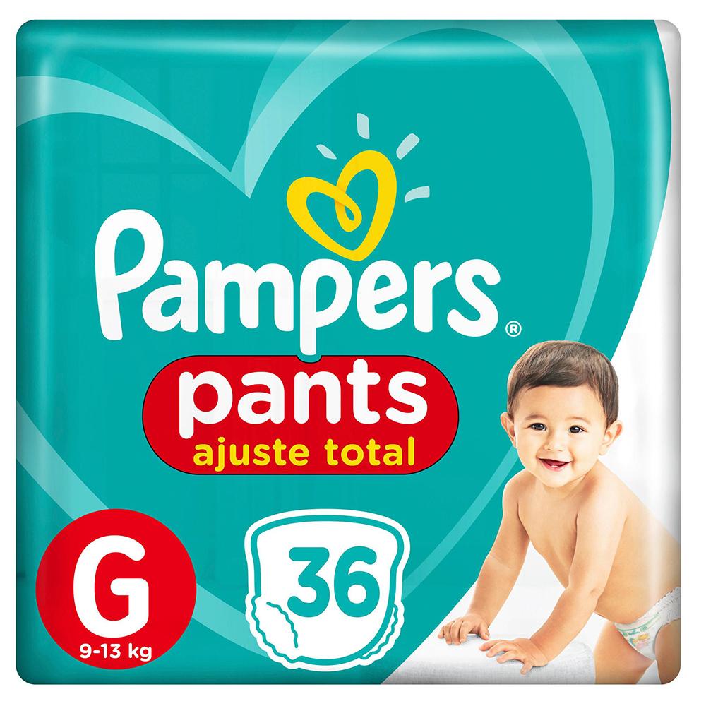 Fralda Pampers Pants Ajuste Total Mega G 36 Unidades em Oferta na Shopee