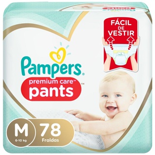 Fralda Pampers Pants Premium Care Jumbo M 78 Unidades em Oferta na Shopee