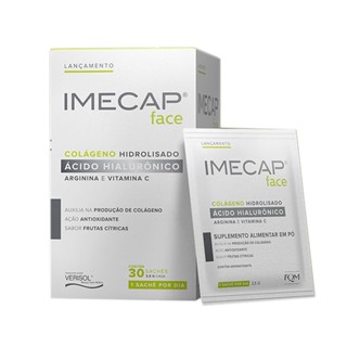 Imecap Colageno com Acido Hialurônico e Arginina 30 Saches