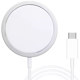 Carregador Magnético Cabo Indução Magsafe Para iPhone X 11 12 13 14 15 Xr Pro Max Mini Se Xs 8 Plus Tipo USB-C Type-C 15W Carrega Rápido Sem Fio