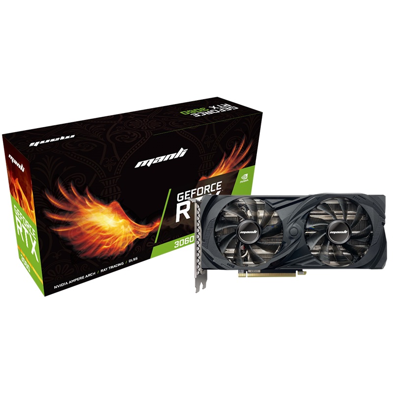 GPU NVIDIA MANLI GEFORCE RTX3060 12GB DDR6 192-BIT