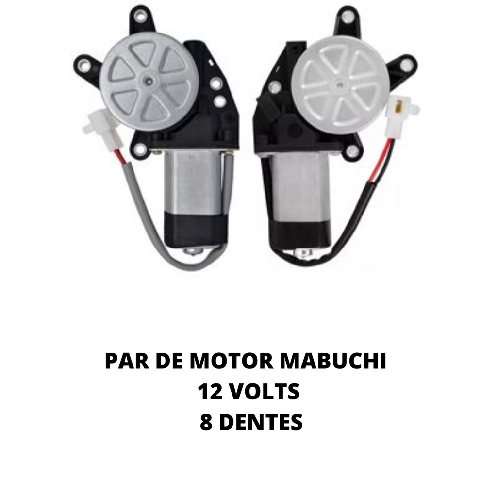 Par Motor de Vidro Elétrico Universal Modelo Mabuchi 12V e 8 dentes em Oferta na Shopee