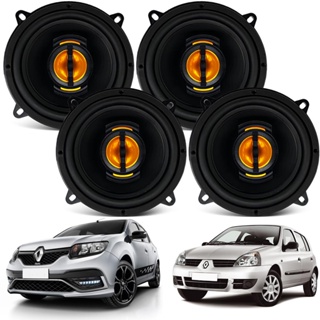 4 Alto Falantes 5 Pol Sandero Clio Duster Logan Novo Uno Jb5 em Oferta na Shopee