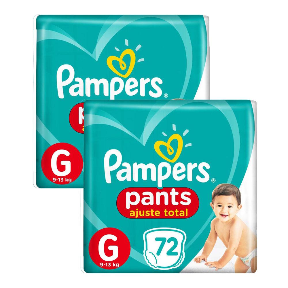 Kit 144 Fralda Pampers Pants Ajuste Total Top Tamanho G em Oferta na Shopee