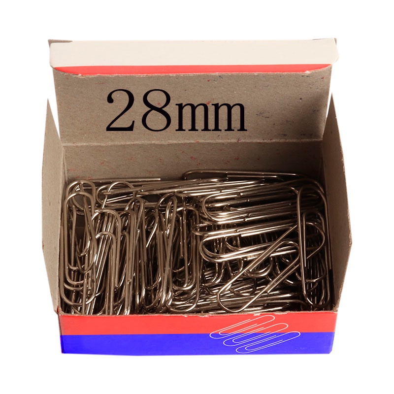 Clips Metal 28mm 100 Unidades Material De Escritorio em Oferta na Shopee