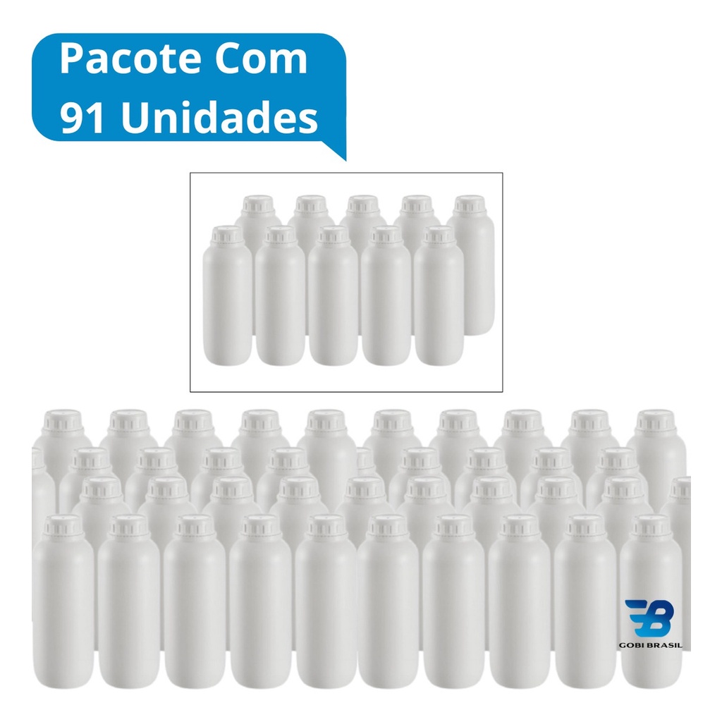 Pacote 91 Un Galão 1 Litro Bombona Boca Larga Agro Embalagem em Oferta na Shopee