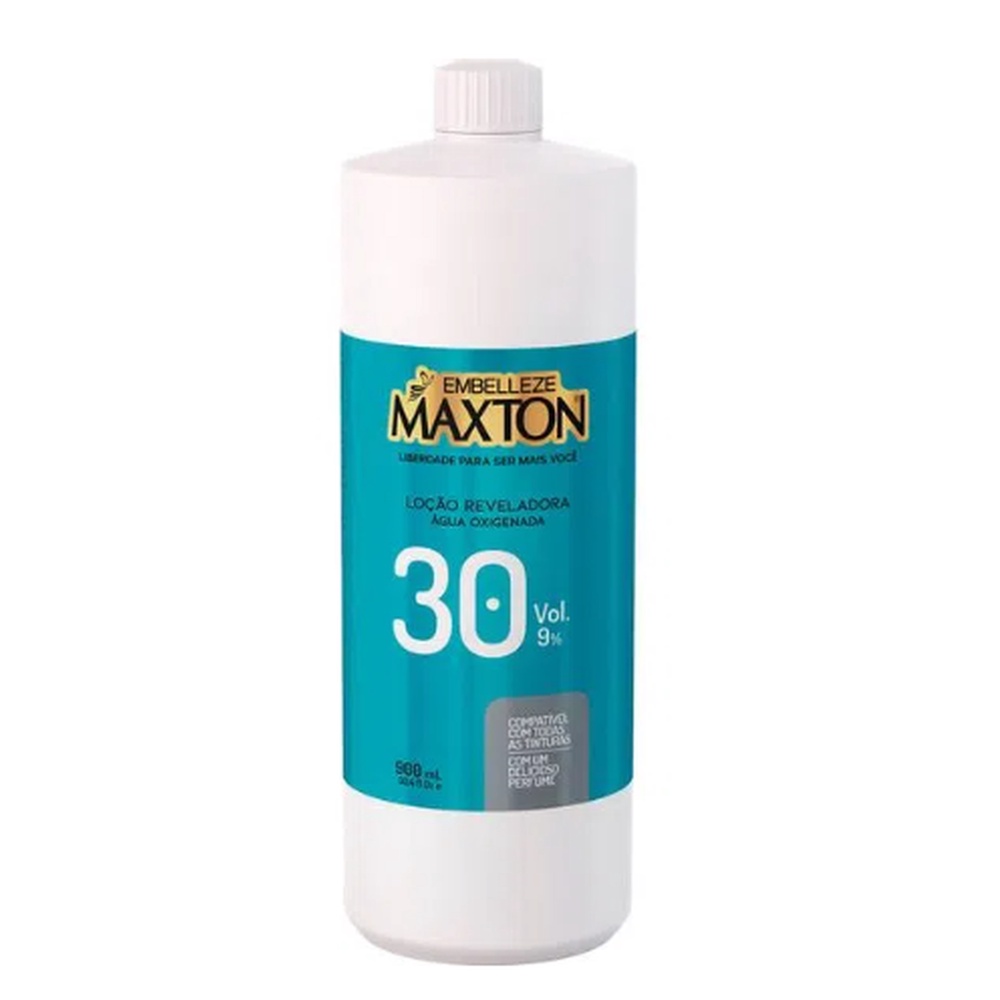 Loção Reveladora Maxton OX 30Vol 900ML em Oferta na Shopee
