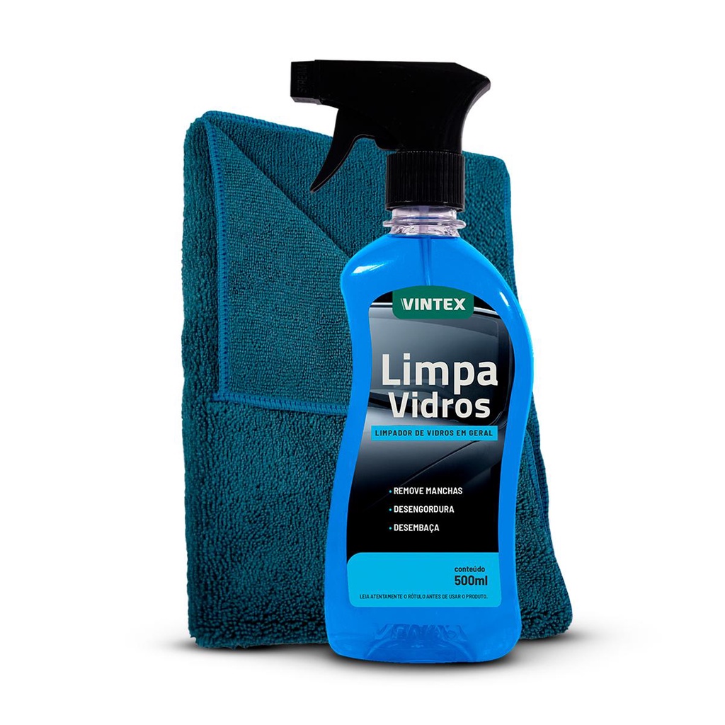 Limpa Vidros Remove Manchas Desengordura Desembaça + Toalha