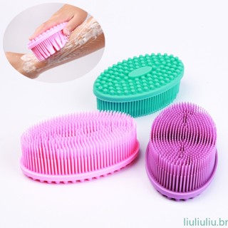 Escova De Silicone Macia Para Banho De Exfoliante Bebê Shampoo Adulto Suprimentos De Massagem Cabeça De 024