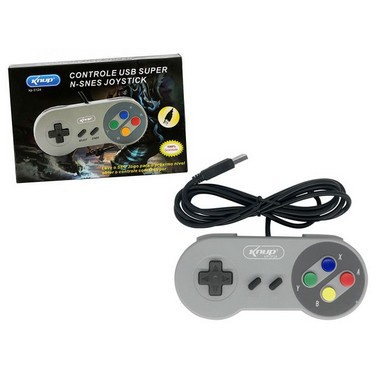 Manete Usb Joystick  Pc Controle Super Nintendo Snes Knup Kp-3124