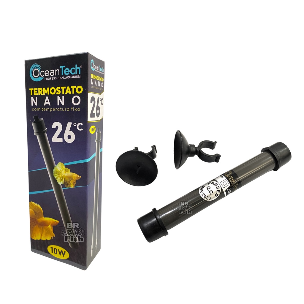 Termostato Nano Ocean Tech Peixe Betta Aquário Até 10L 220v