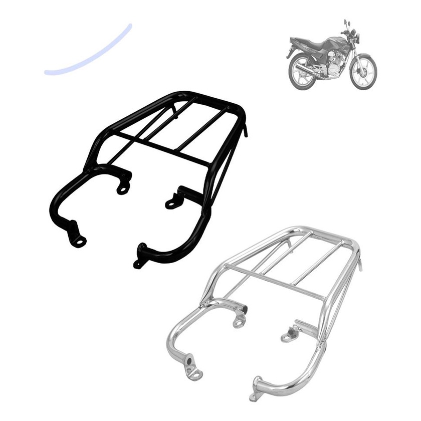 Bagageiro Em Aco Modelo Tubular Cbx 200 Strada 1994 A 2002