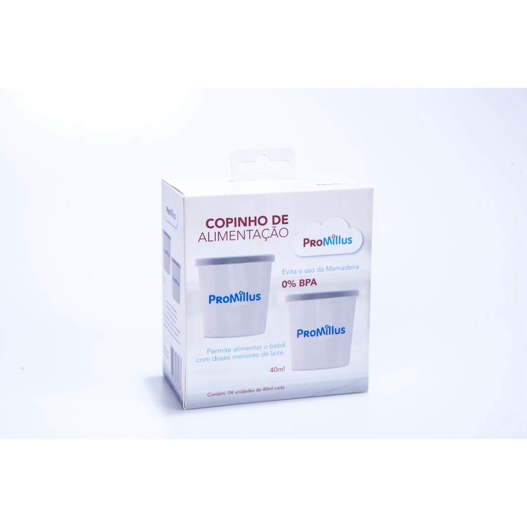 Kit 04 Copos(40ml)Dosadores c/Tampa Graduado Leite Materno Infantil Bebe Recém Nascido Relactação