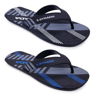 Kit 2 Pares Chinelo Sandália De Dedo Masculino Adulto Básico Casual Tiras Largas Borracha Resistente Original Strada Line S02