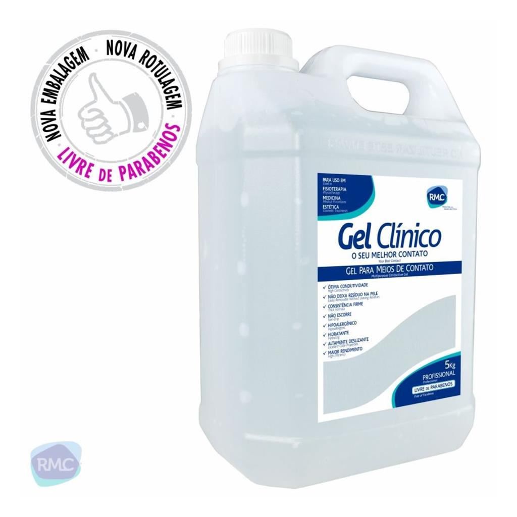 Gel Condutor Incolor RMC 5kg - Para Ultrassom Tens Fes em Oferta na Shopee