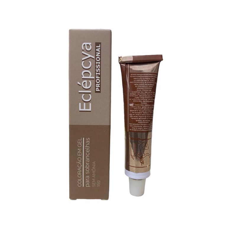 Coloracao em Gel Tinta Para Sobrancelhas Tintura Profissional Eclepcya Sem Amonia 15g em Oferta na Shopee