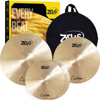 Kit De Pratos Zeus Custom Set C Traditional + Bag em Oferta na Shopee