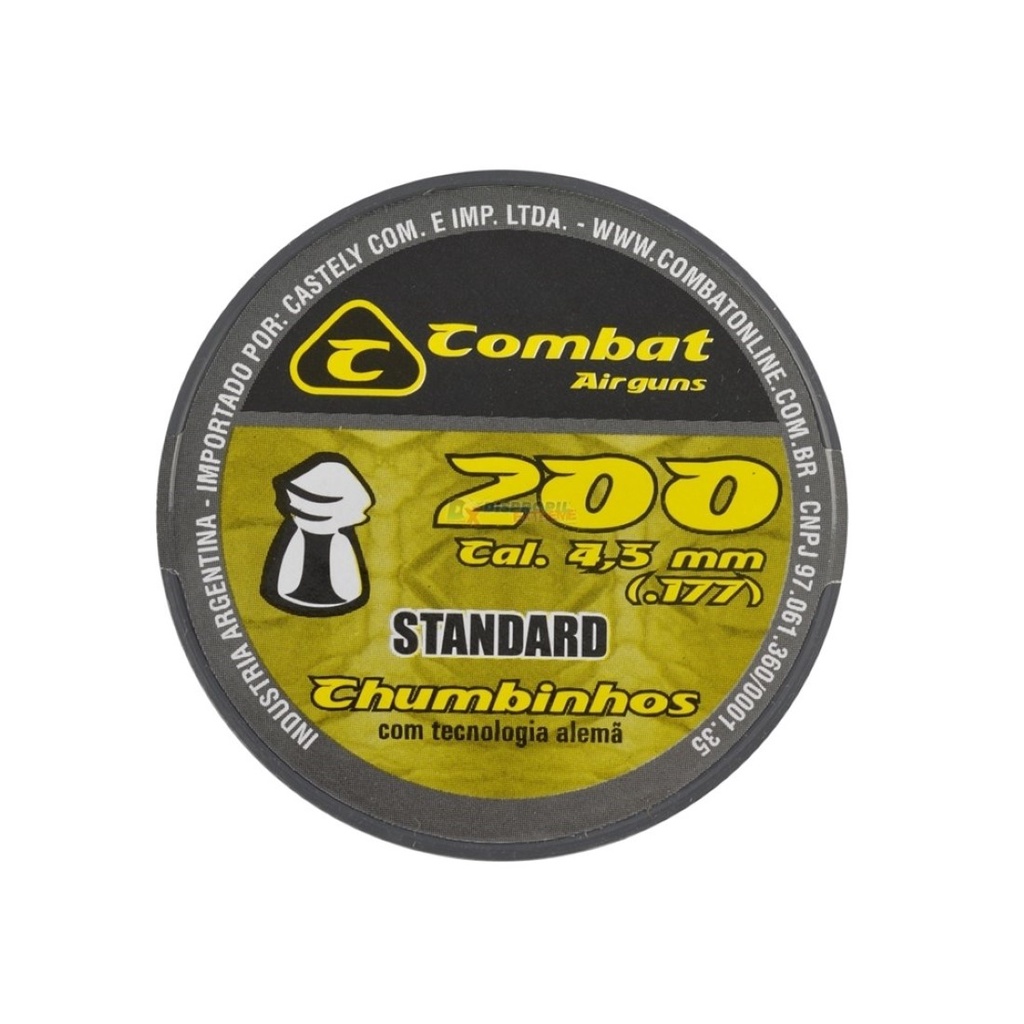 CHUMBINHO STANDARD 4,5MM - COMBAT -LATINHA