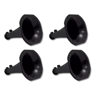 Kit 4 Cornetas Plásticas Longa LC14-25 - Preta em Oferta na Shopee