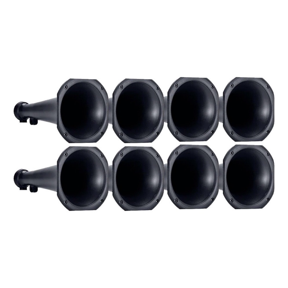 Kit 8 Cornetas Plásticas Longa LC14-25 - Preta em Oferta na Shopee