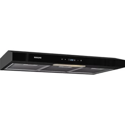 Depurador de AR Suggar 80cm Preto Slim Touch DTH82PT 220V Painel Touch 3 Velocidades 430m³/h