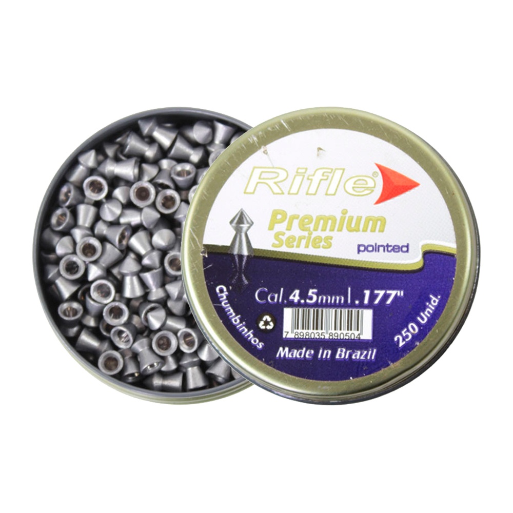 Chumbinho Rifle Pointed 4.5mm 250un. em Oferta na Shopee