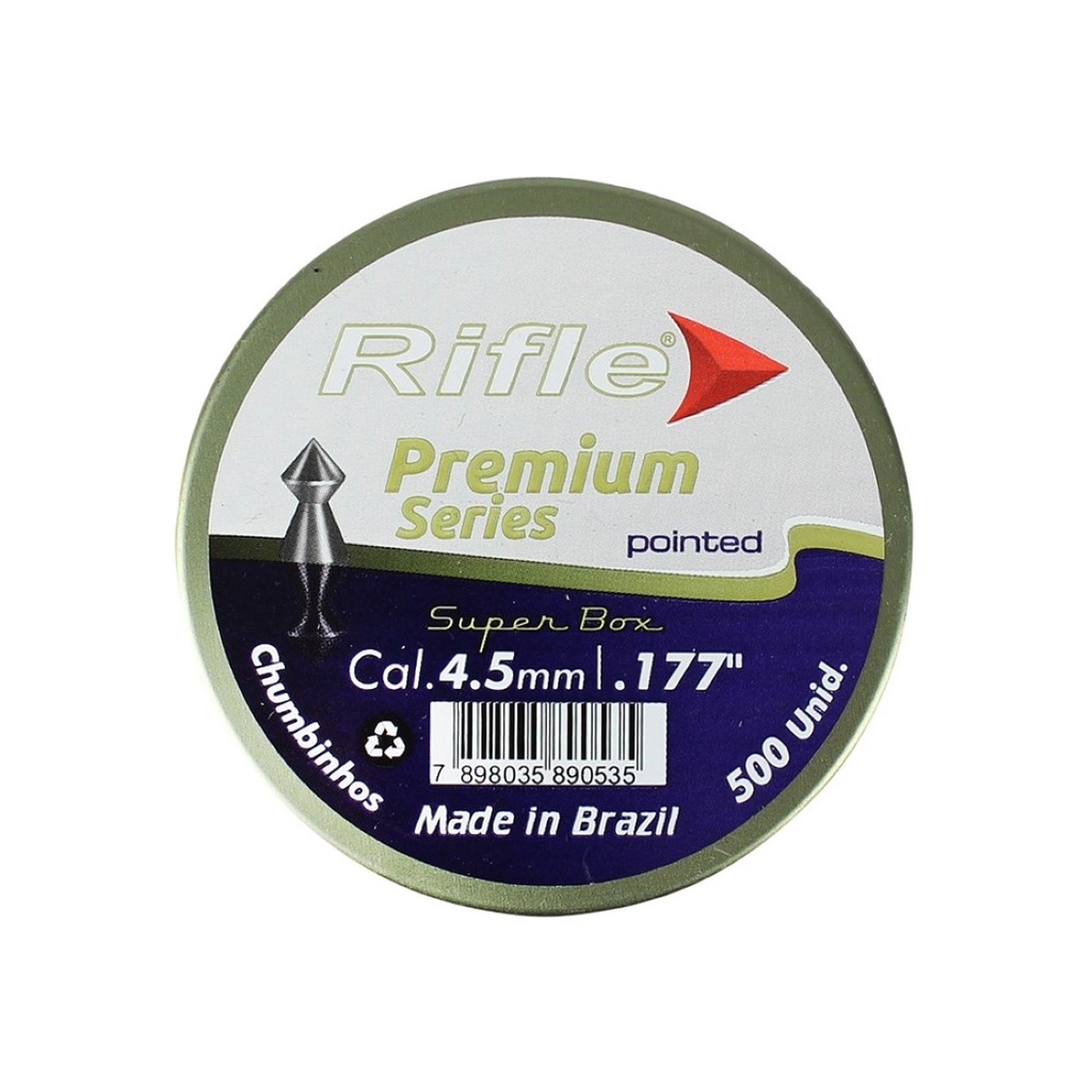 Chumbinho Rifle Pointed 4.5mm 500un. em Oferta na Shopee
