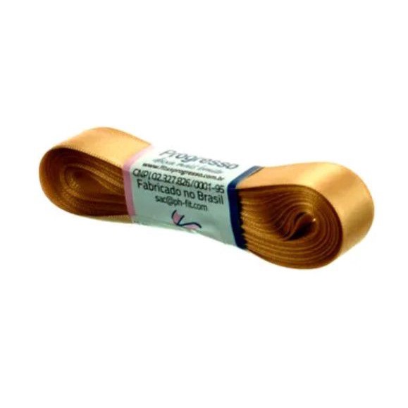 Fita de Cetim Progresso 15mm nº3 - 10m Cor 228 Ouro - 01 unidade