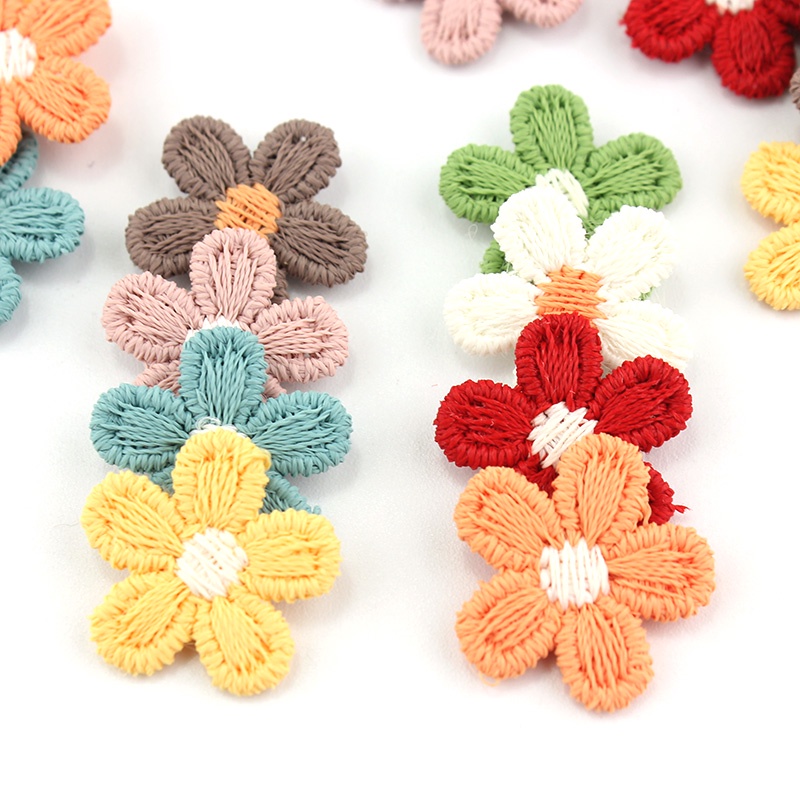 80Pcs 1,5cm Pequenos Lindos Apliques De Lã De Cinco Pétalas De Flor De Pétala Para O Vestuário De Bricolage Artesanato Decoração Acessórios De Patch em Oferta na Shopee