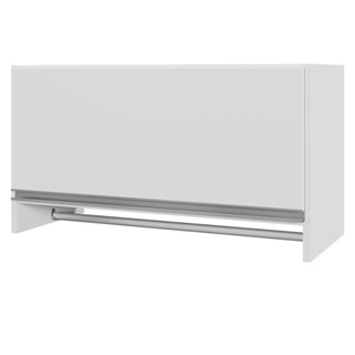 Armário Multiuso Aéreo Cabideiro Grécia Branco - Lyam Decor