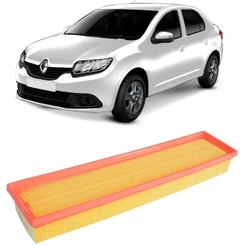 Filtro Ar Motor Renault Logan 1.0 16v 2014 A 2016 Tecfil