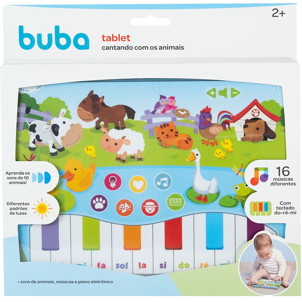 Brinquedo Infantil Musical Buba Tablet Cantando com Animais / Tablet Musical Infantil Buba