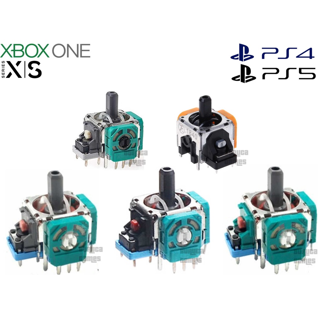 Botão Analógico 3D original para reparo do controle de Xbox One, XBOX Series, PS4 e PS5 em Oferta na Shopee