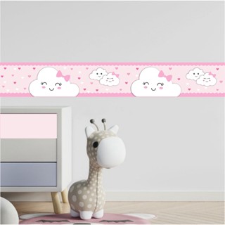 Faixa Adesiva Decorativa Chuva de Amor Rosa