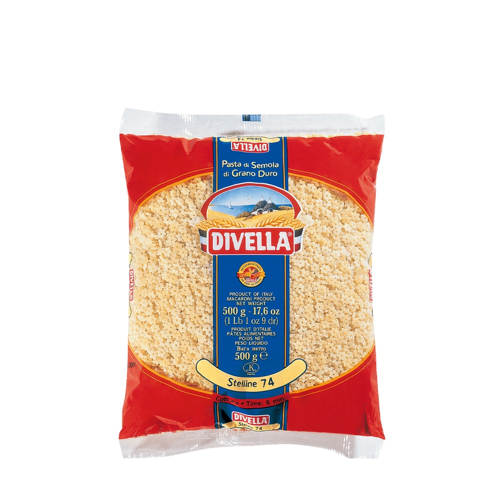 MACARRÃO DIVELLA 74 STELLINE 500G