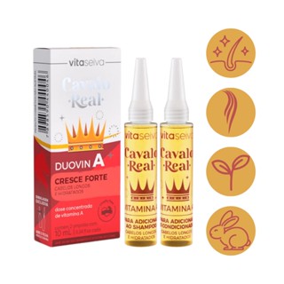 Kit 2 Vitaminas Ampolas Duovin A Hair Crescimento Vita Seiva 20ml