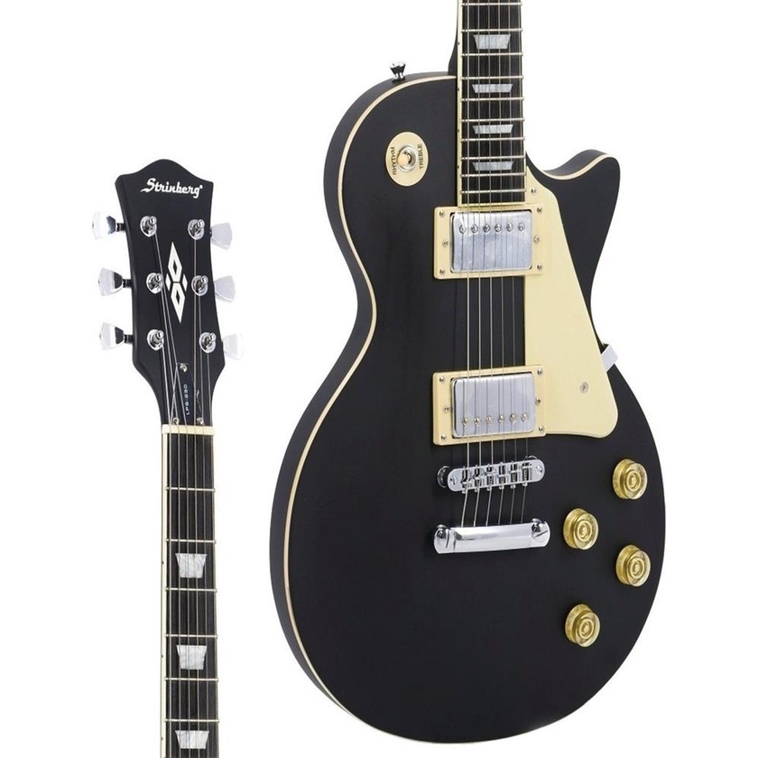Guitarra Strinberg Les Paul Lps 230 Bks Eletrica Preta Fosca em Oferta na Shopee