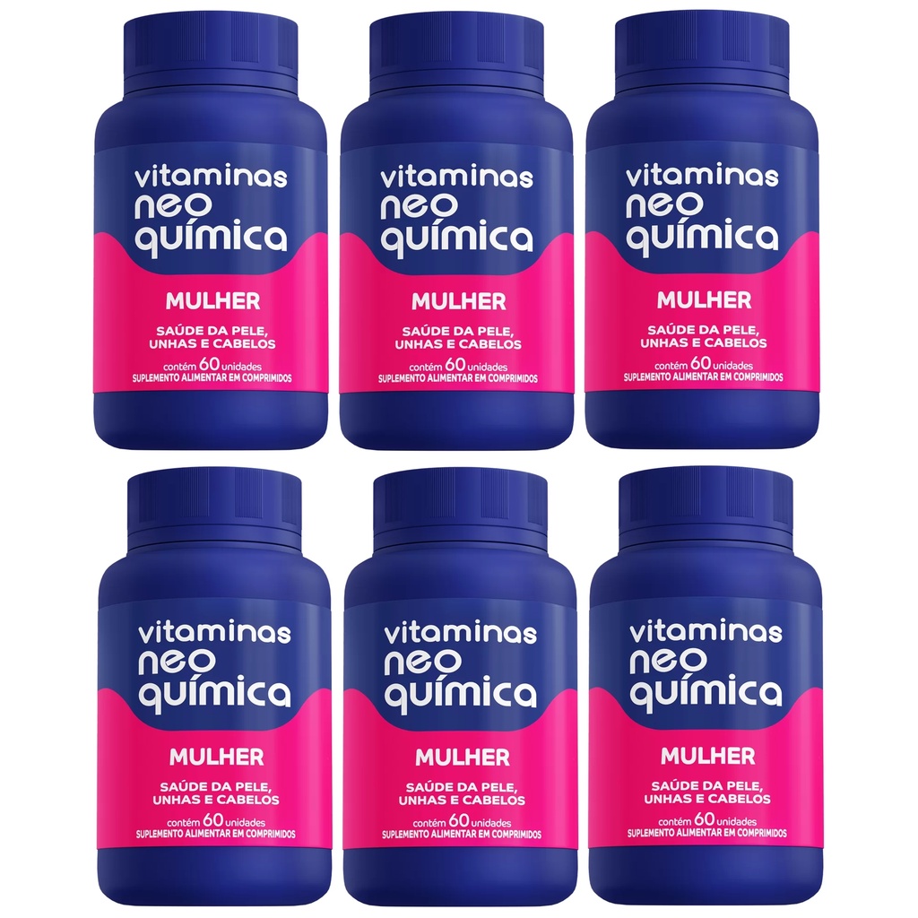 Kit 6 Vitamina Mulher 60 Cápsulas - Neo Química