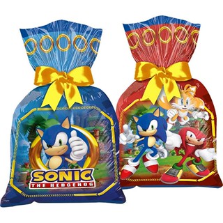 Sacolinha para Lembrancinha Festa Sonic (12 unidades)