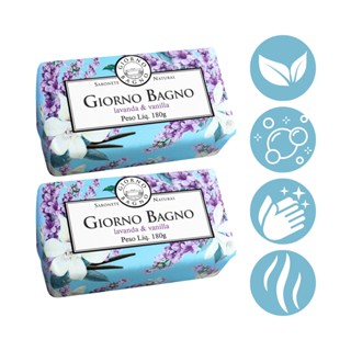 Kit Com 2 Sabonete Lavanda & Vanilla Giorno Bagno 180G