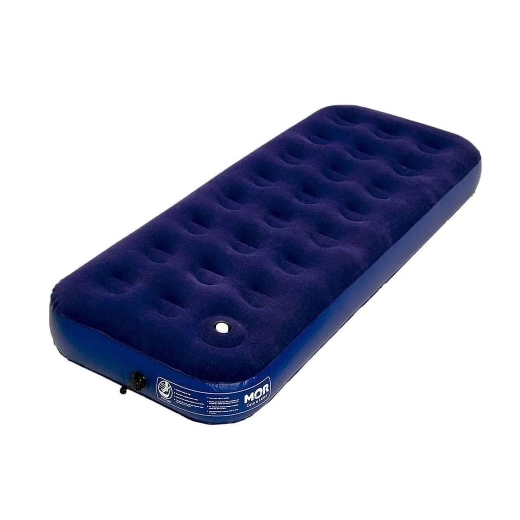 Colchão Solteiro Inflável Com Bomba Embutida Barraca Mor em Oferta na Shopee