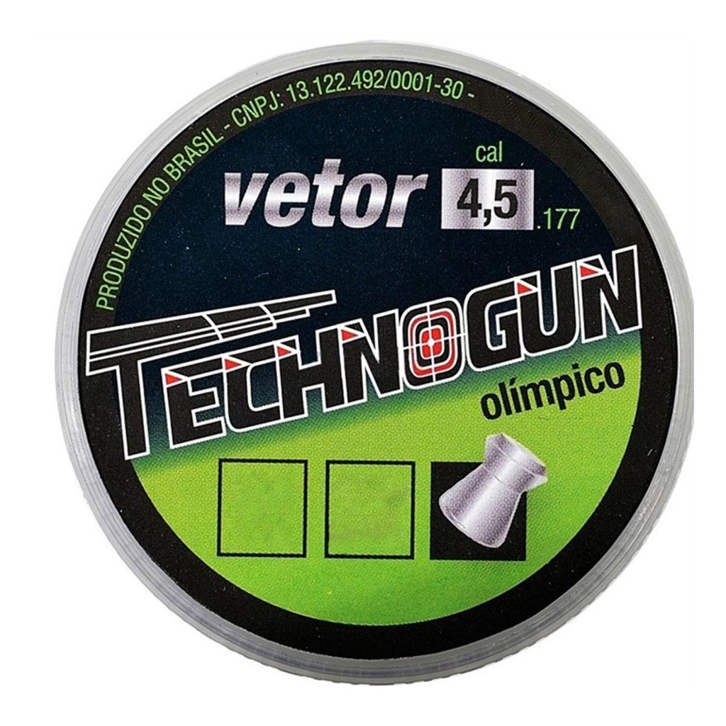Chumbinho Vetor 4.5mm 250 Unidades - Technogun