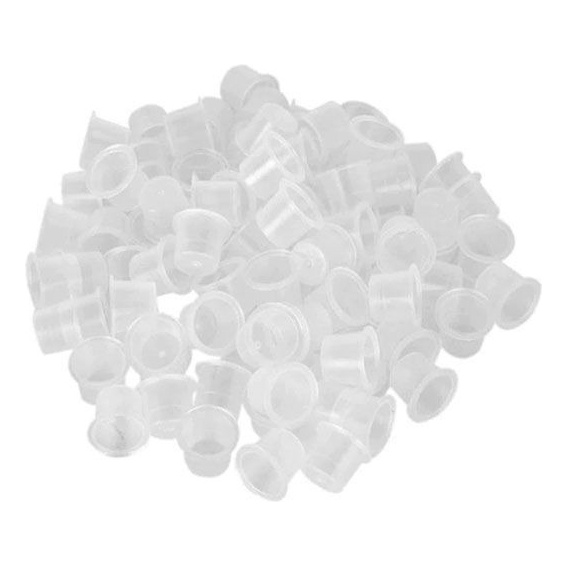 Batoque Tamanhos  P M G Para Tinta Tatuagem Tattoo 100/300/500 UNIDADES COM BASE OU SEM BASE