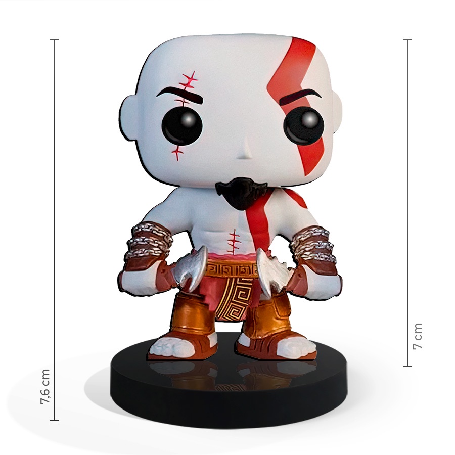 Totem Pequeno Boneco Funko Kratos God of War 7cm + Base — imagem 2 de 2